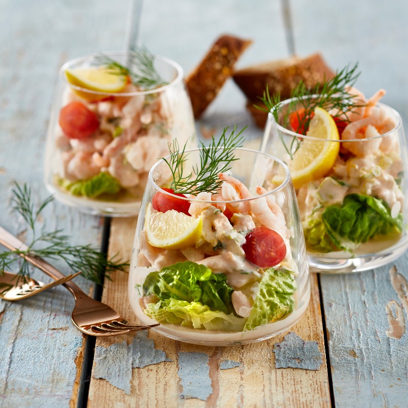 Rejecocktail med dressing